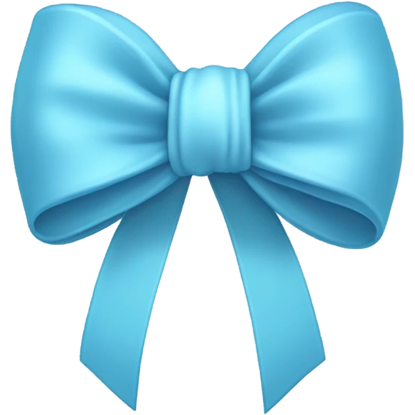 Light blue bow emoji