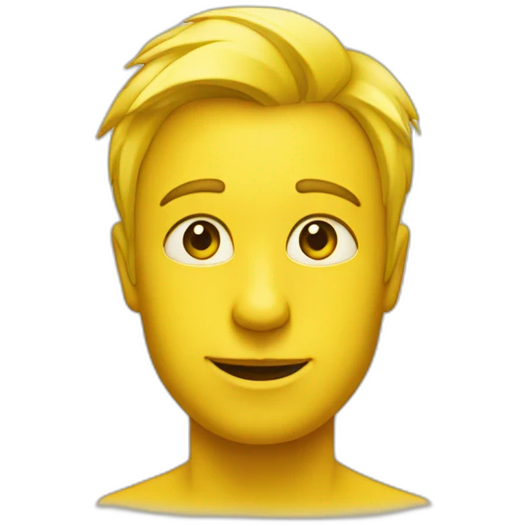 la lettre H jaune emoji