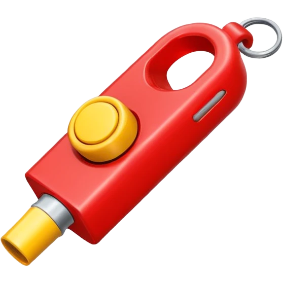 A create a whistlewith tvk image and colour with the colour first red and in center yellow and then red  emoji