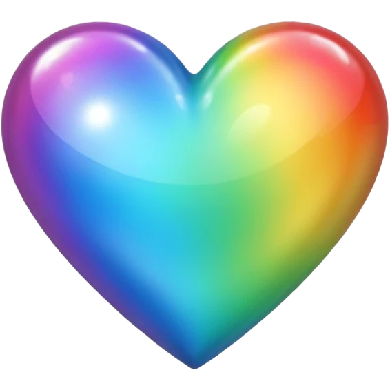 rainbow pride heart emoji