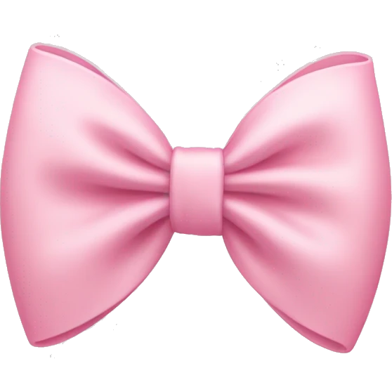 Light pink bow emoji