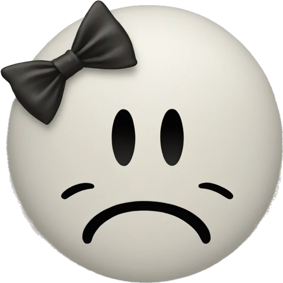 Smiley face with bow  emoji
