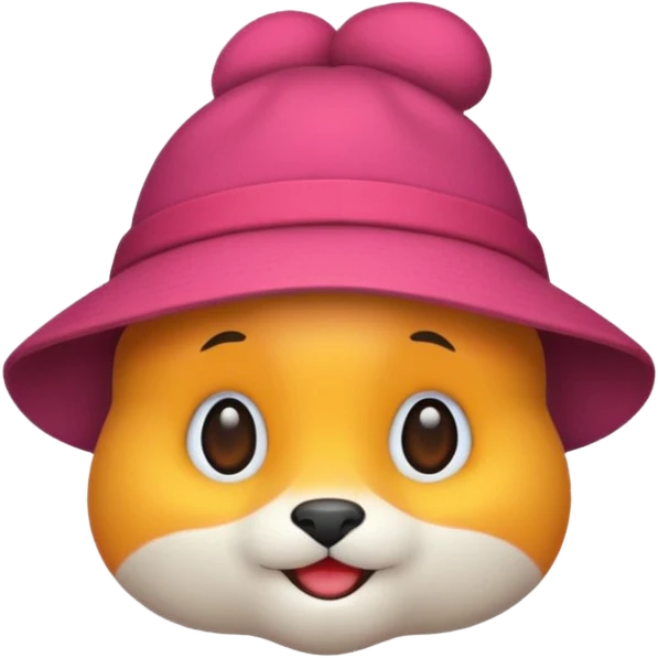 Labubu with hat emoji