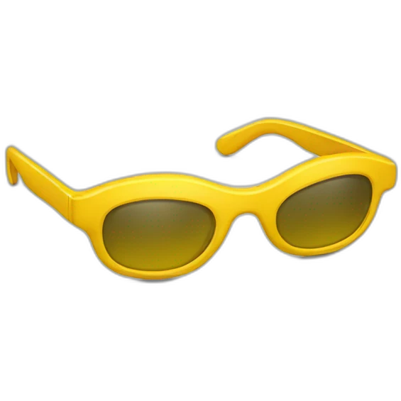 Lunettes jaune emoji