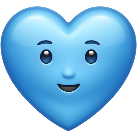 Coeur bleu Normal iPhone emoji