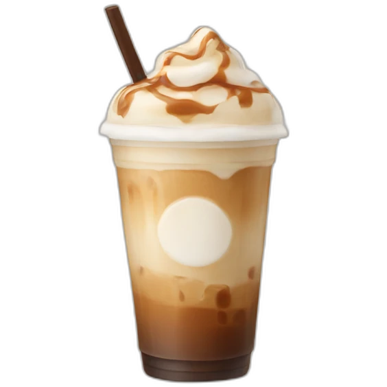 Iced latte emoji