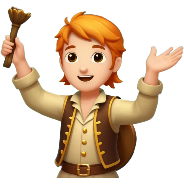 forest bard cheering with firefly burst emoji