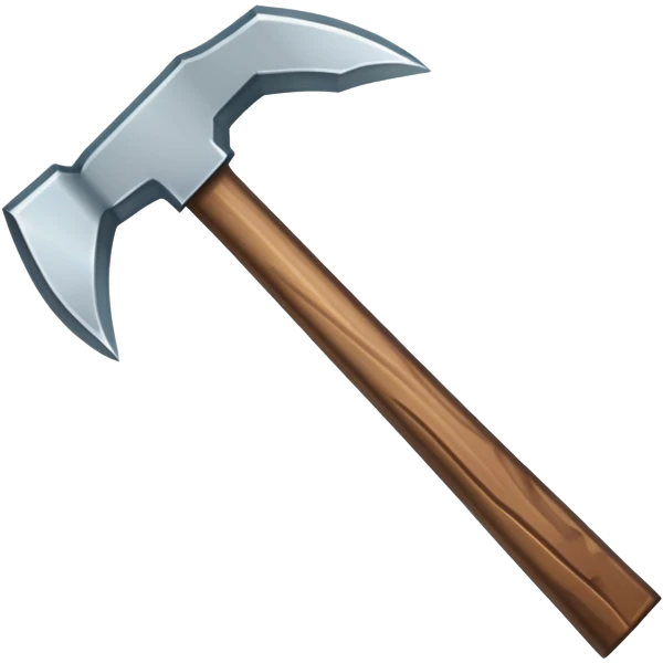 Minecraft pickaxe emoji