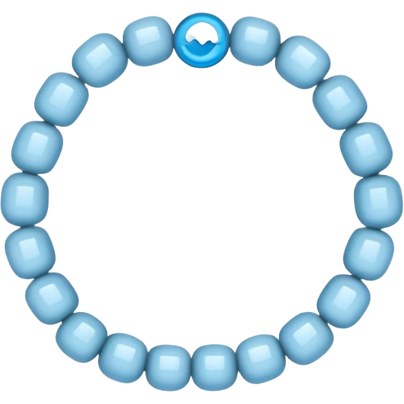 Light blue beaded bracelet pinterest emoji