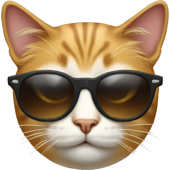 Cat with sunglasses emoji