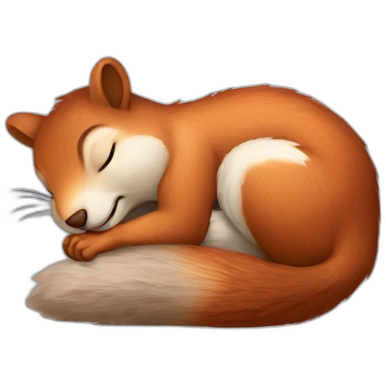 squirrel sleep emoji