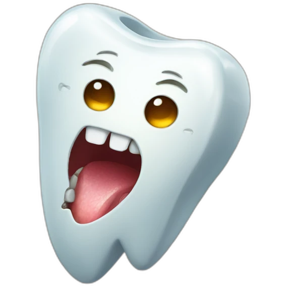 Tooth and pulp emoji