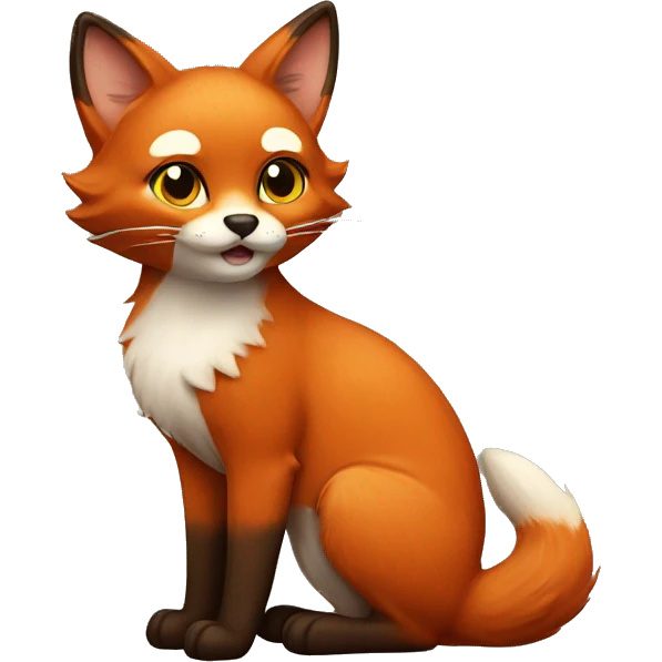 Foxy little cat emoji