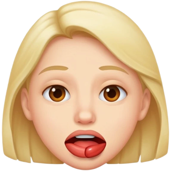 Lip bite emoji
