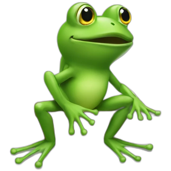 frog crunching numbers emoji