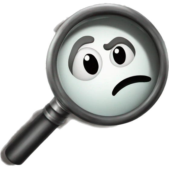 magnifying glass emoji