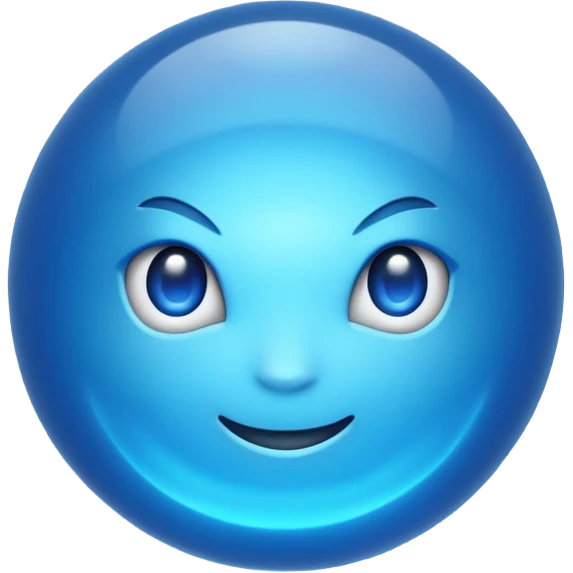 blue hot  emoji