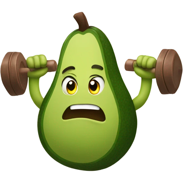 avocado show his muscles emoji