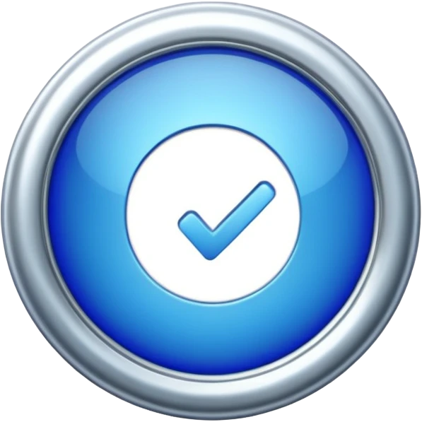 Blue verification badge emoji