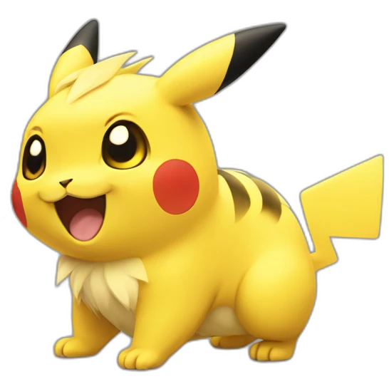 Pikatchu smiling emoji