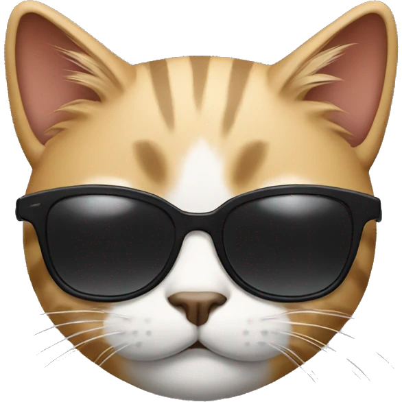 Cat with sunglasses emoji