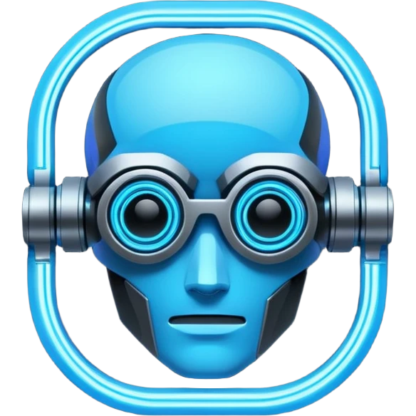 neon cyberpunk-themed icon representing ingenuity emoji