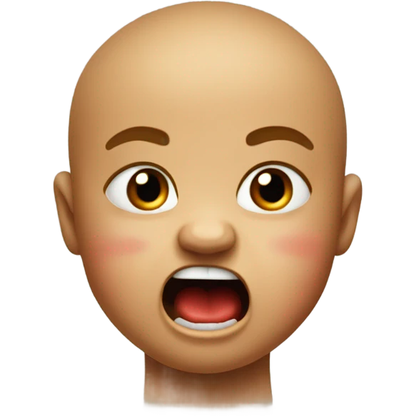 Angry baby emoji