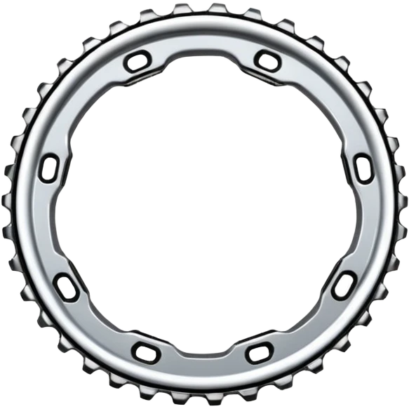 cycling chain with metallic shine emoji