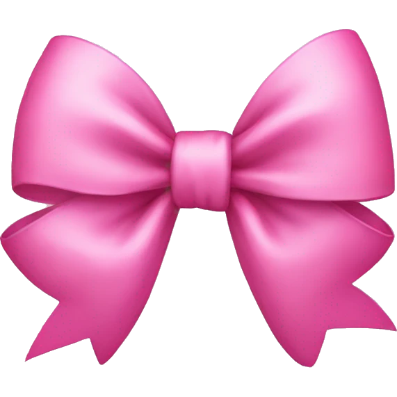 Pink bow emoji
