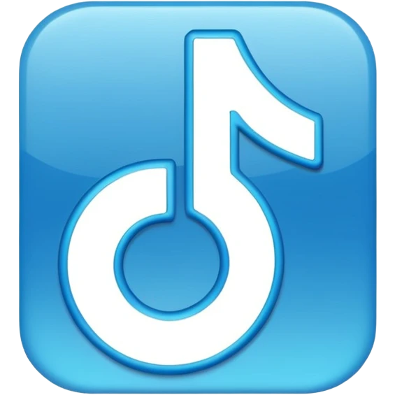 BLUE TIK TOK TICK emoji