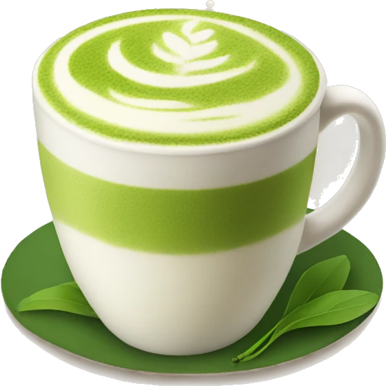 Matcha latte  emoji