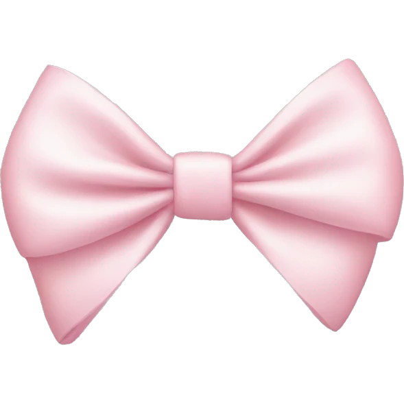 light pink bow emoji