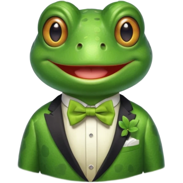 Um sapo comediante emoji