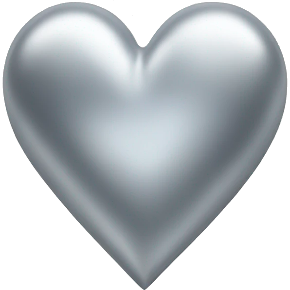 Silver heart emoji