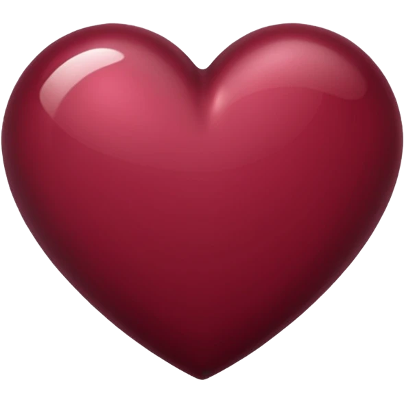 Burgundy heart emoji