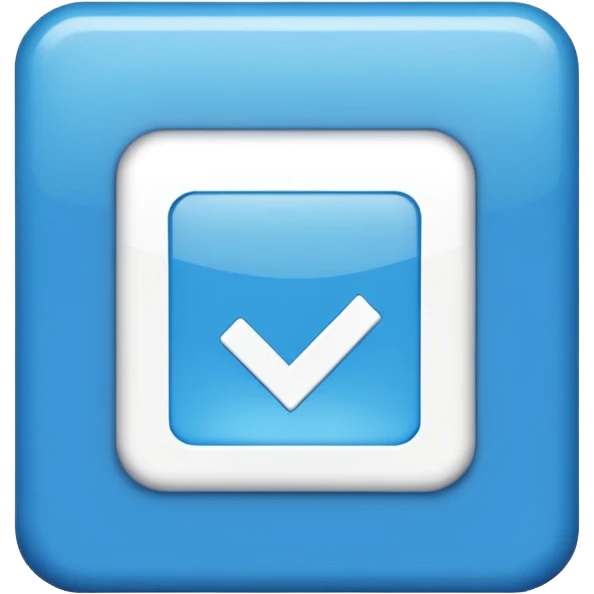 I want a blue background and a white checkmark inside it emoji which I will call the "Fake Roblox Verified Badge Emoji" and the blue background should be square and it should be the "🟦" emoji being the background emoji