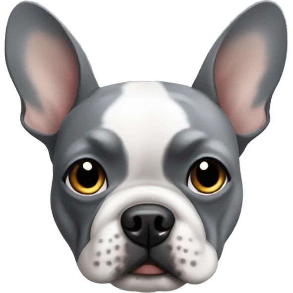 Grey frenchbull emoji