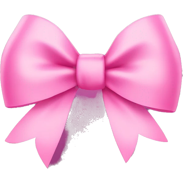 Pink bow emoji