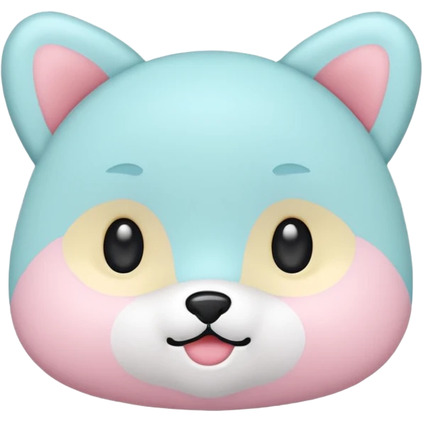 Create a cute, small 3D sticker in a realistic digital illustration style, with soft textures and pastel colors. Object
 emoji