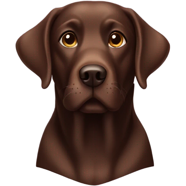 Chocolate Labrador  emoji