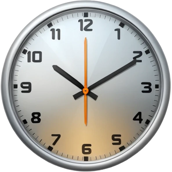 A clock emoji is drawn without any details that would suggest it's a clock. emoji