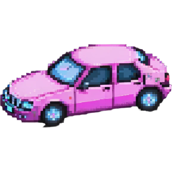 pink gothic modern car emoji