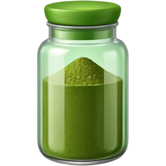 green seasoning in a spice jar emoji