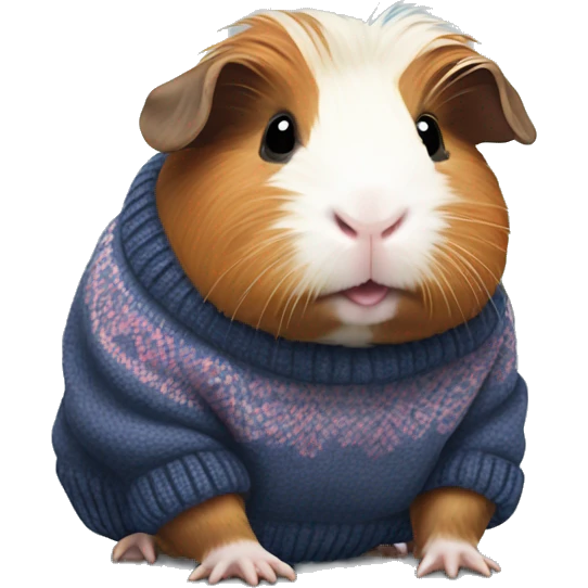 Guinea pig wearing a sweater emoji