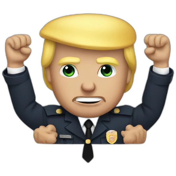 trump-getting-arrested emoji