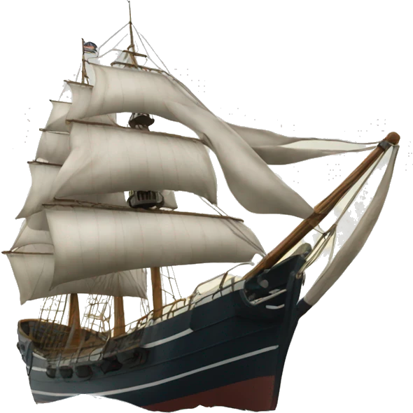 Whaling ship emoji