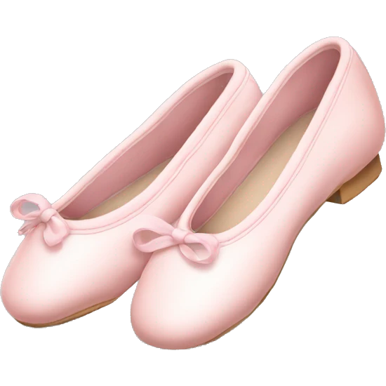 Pale pink ballet shoes emoji