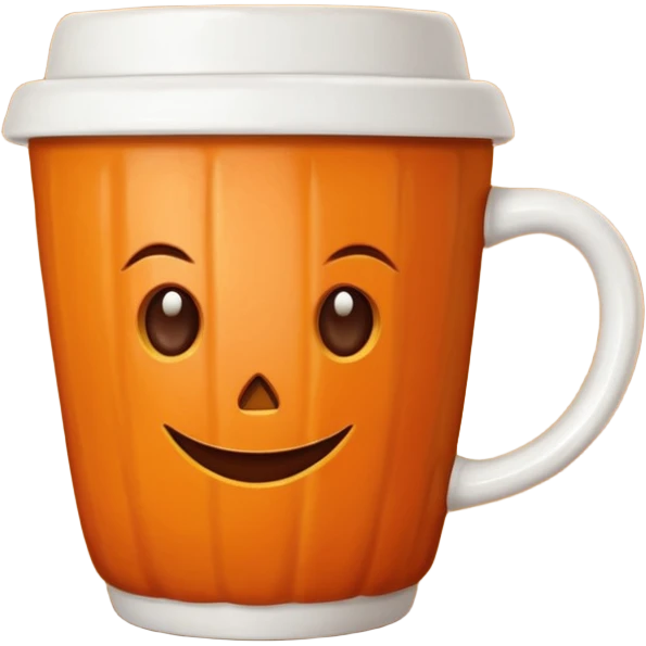 Pumpkin spice coffee cup emoji