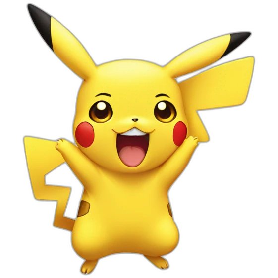 Pikachu cry with laughter emoji