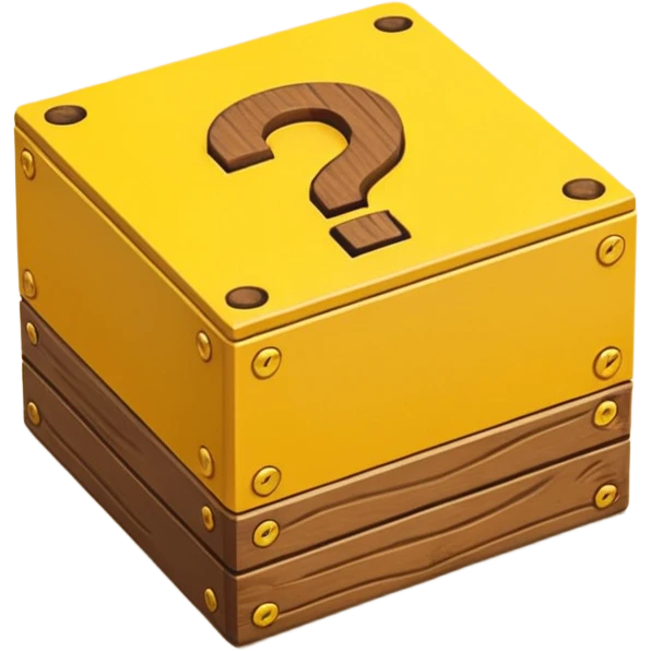 mario bros square box yellow emoji